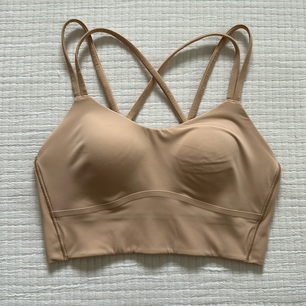 NWOT Lululemon Like a Cloud Longline Bra - Nude (Contour) - Size 6
